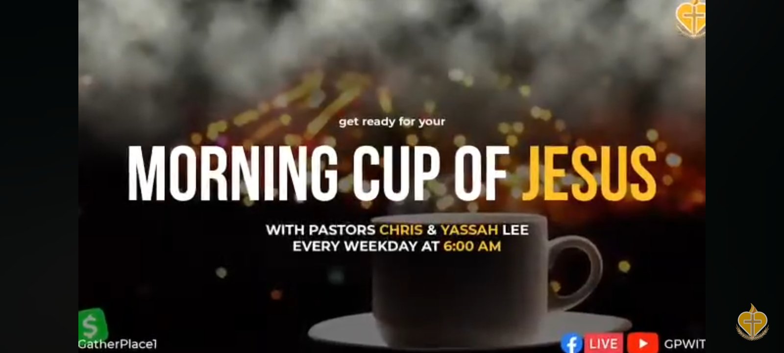Join us for Morning Cup of Jesus every weekday at 6 AM!